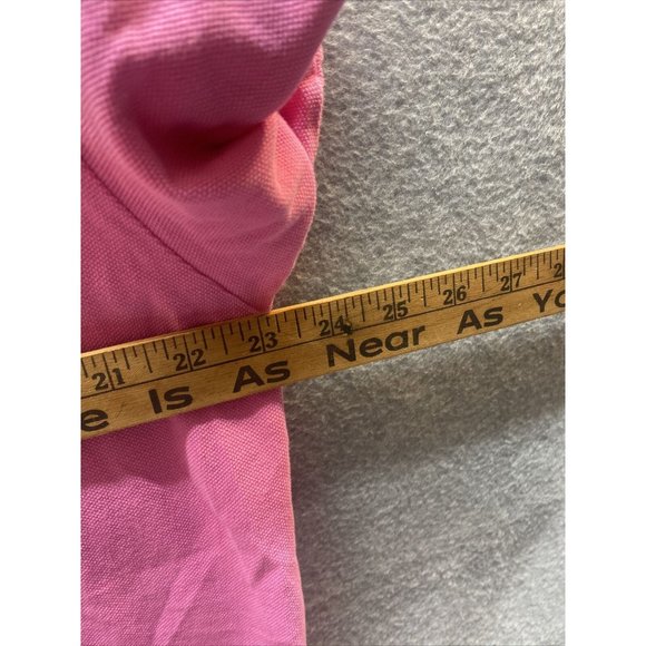 POLO RALPH LAUREN  Men XL Pink Short Sleeve SHIRT Logo 3 Buttons Vintage Classic - Picture 3 of 5